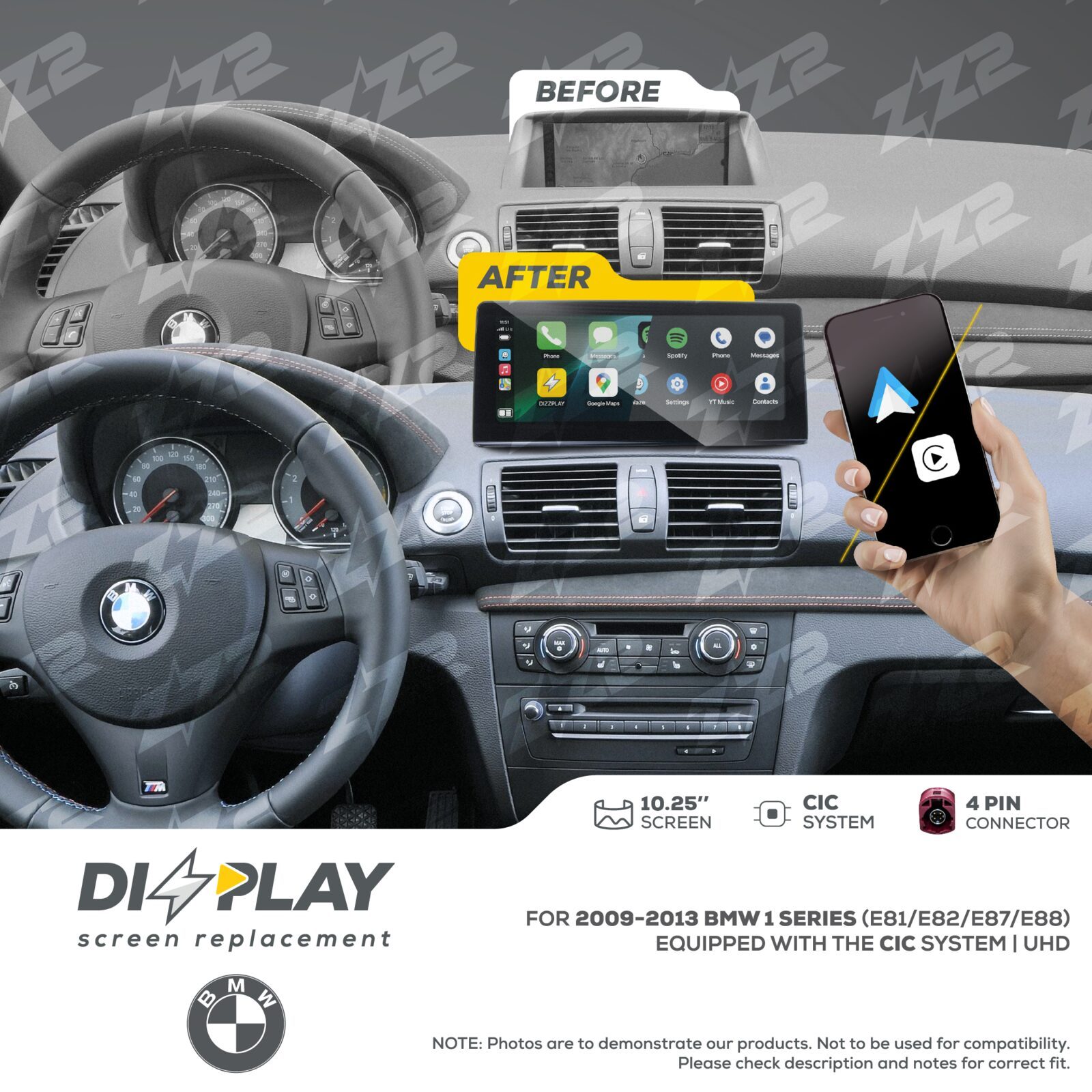 ZZ-2 DIZZPLAY BMW 1 Series E81 / E82 / E87 / E88 2009-2013