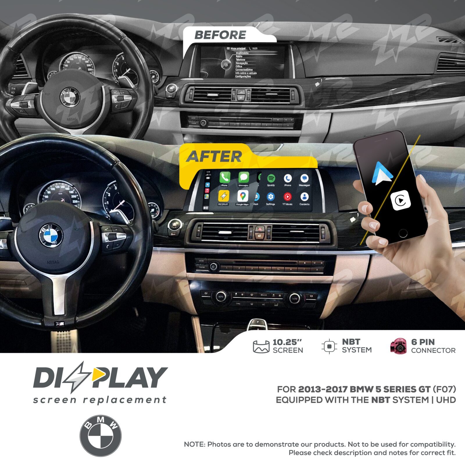 ZZ-2 DIZZPLAY BMW 5 Series GT F07 2013-2017 NBT