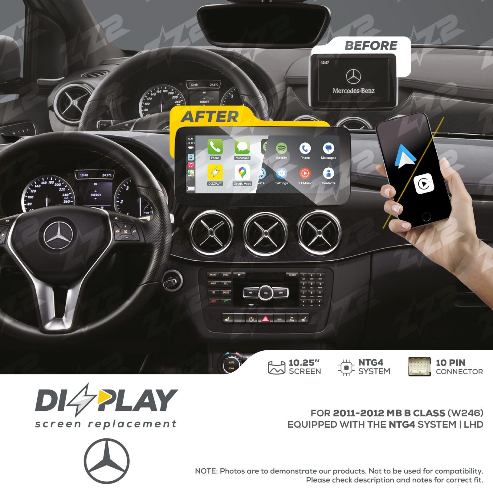 ZZ-2 DIZZPLAY Mercedes-Benz B-Class W246 2011