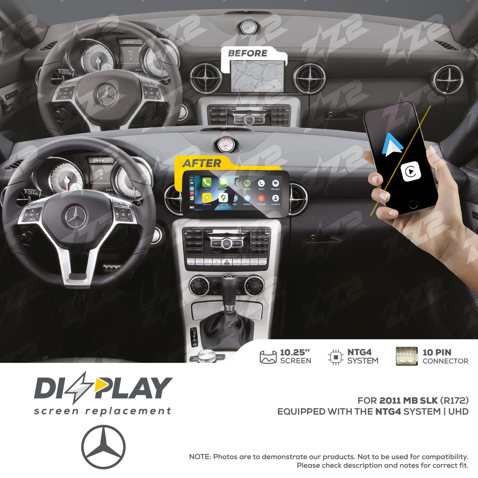 ZZ-2 DIZZPLAY Mercedes-Benz SLK R172 2011 NTG4