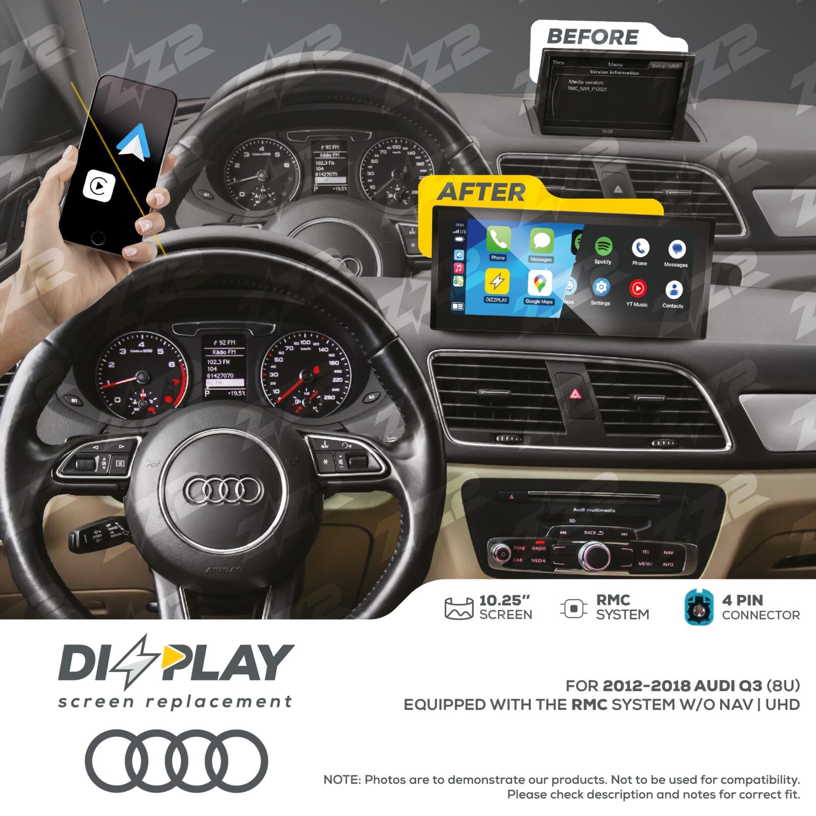 ZZ-2 DIZZPLAY Audi Q3 8U 2012-2018 RMC