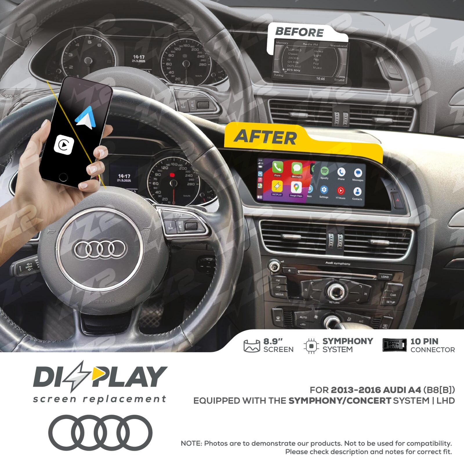 ZZ-2 DIZZPLAY Audi A4 / S4 B8 B 2013-2016